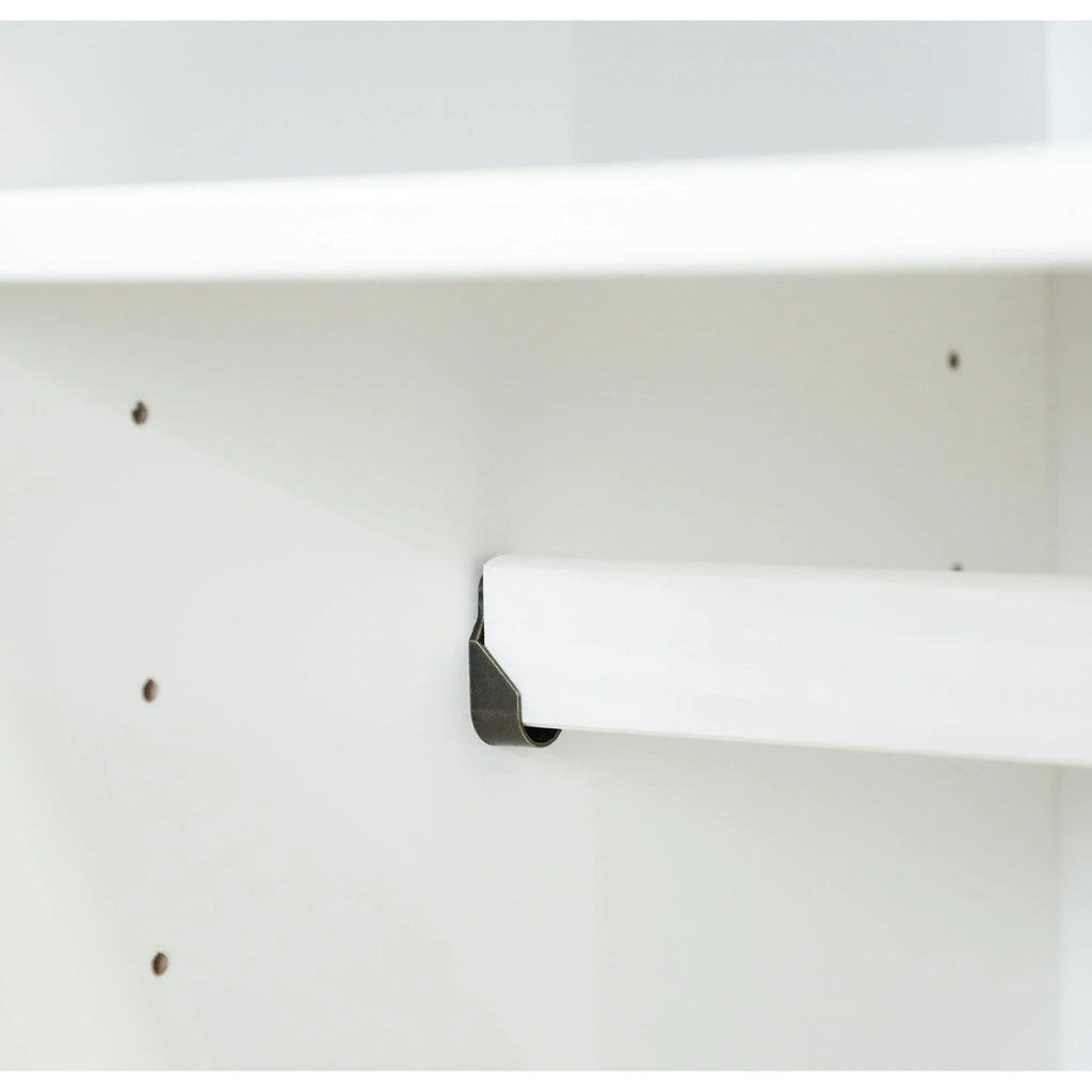 Palace Imports Armadio Kyle a 4 Ante in 100% Legno Massello con Ante in Legno Massello o a Specchio