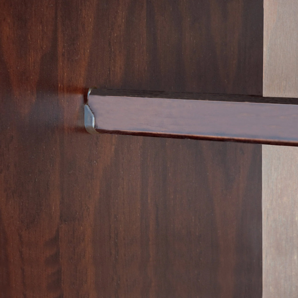 Palace Imports Armadio a 3 ante Cosmo 100% legno massello con ante in legno massello o a specchio