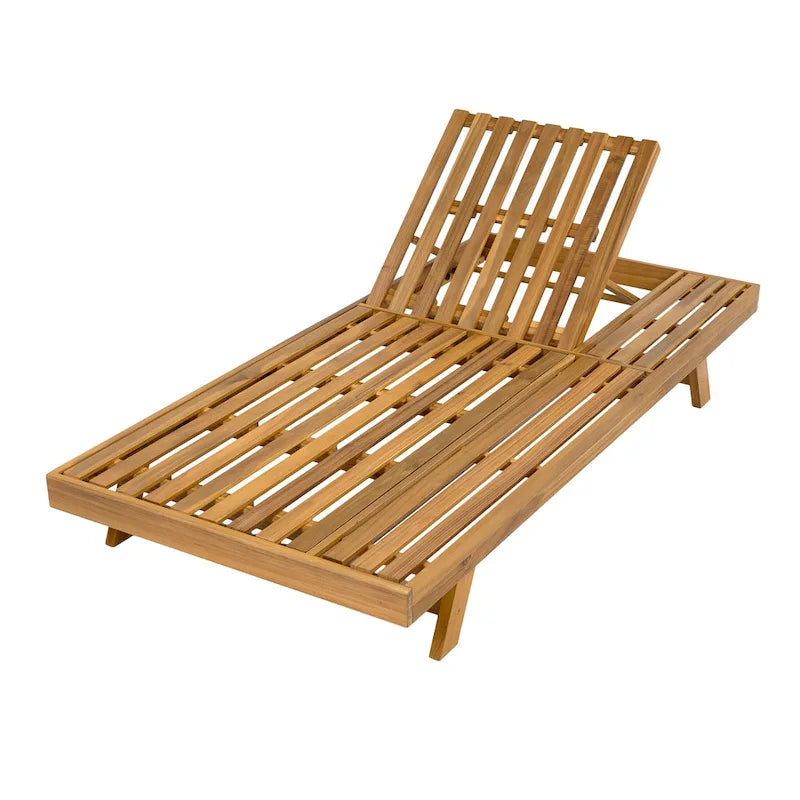 Christopher Knight Home - Michael, set di 2 chaise longue da esterno in acacia