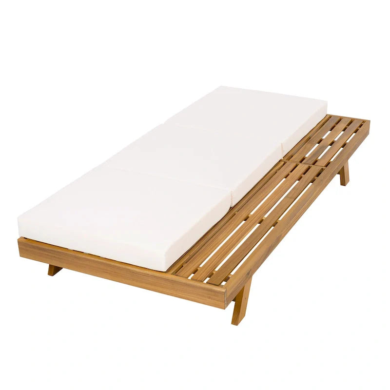 Christopher Knight Home - Michael, set di 2 chaise longue da esterno in acacia