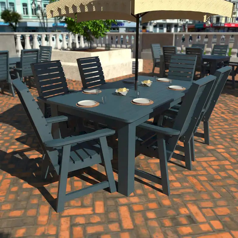 HIGHWOOD PROFESSIONAL Set da pranzo da esterno 7 pezzi 42x72