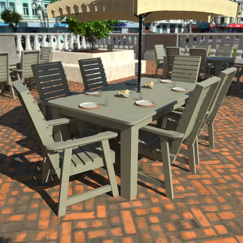 HIGHWOOD PROFESSIONAL Set da pranzo da esterno 7 pezzi 42x72