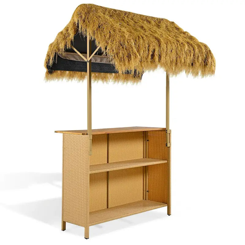 Set da patio stile hawaiano ad altezza bancone